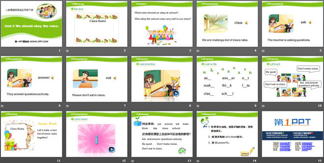 图片[2]-《We should obey the rules》PPT课件2-第一PPT