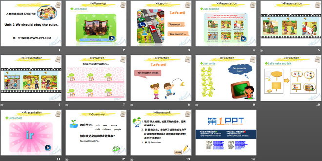 图片[2]-《We should obey the rules》PPT课件6-第一PPT