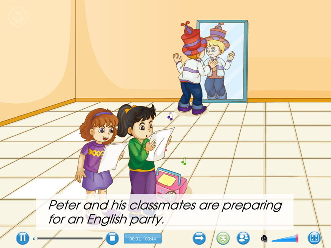 图片[1]-《I’m cleaning my room》Flash动画课件4-第一PPT