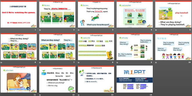 图片[2]-《We’re watching the games》PPT课件4-第一PPT