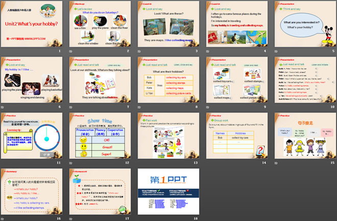 图片[2]-《What’s your hobby?》PPT课件-第一PPT