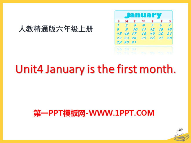 图片[1]-《January is the first month》PPT课件2-第一PPT