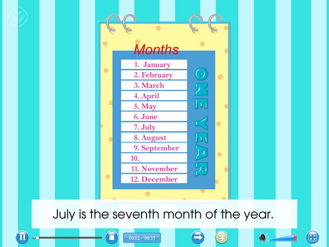 图片[1]-《July is the seventh month》Flash动画课件-第一PPT