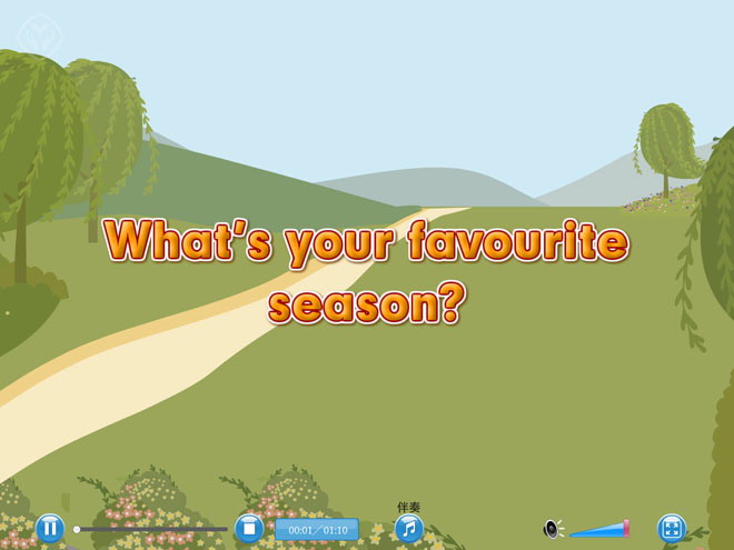 图片[1]-《There are four seasons in a year》Flash动画课件4-第一PPT
