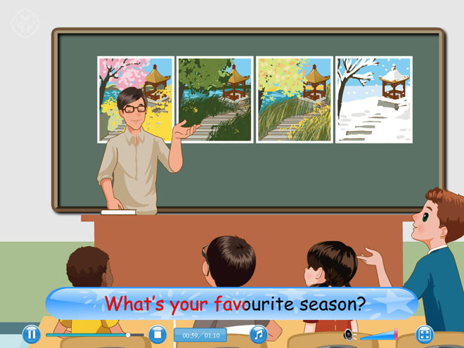 图片[2]-《There are four seasons in a year》Flash动画课件4-第一PPT