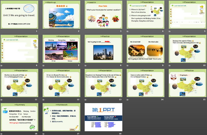 图片[2]-《We are going to travel》PPT课件-第一PPT