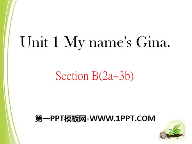 图片[1]-《My name’s Gina》PPT课件11-第一PPT