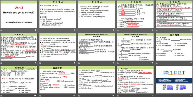 图片[2]-《How do you get to school?》PPT课件8-第一PPT