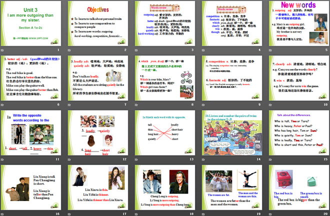 图片[2]-《I’m more outgoing than my sister》PPT课件21-第一PPT