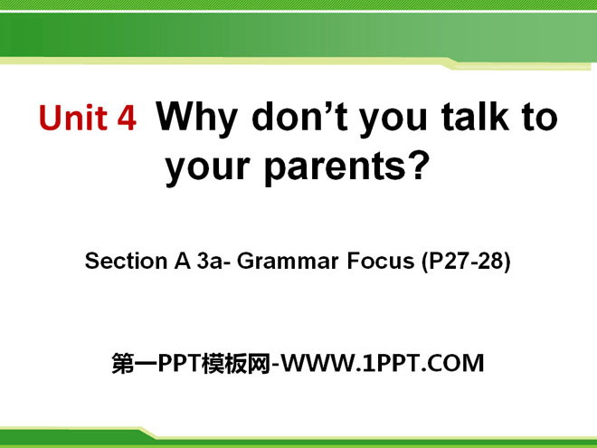 图片[1]-《Why don’t you talk to your parents?》PPT课件14-第一PPT
