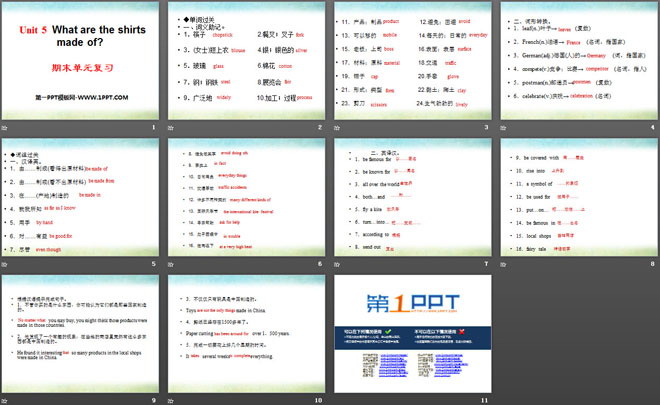 图片[2]-《What are the shirts made of?》PPT课件26-第一PPT