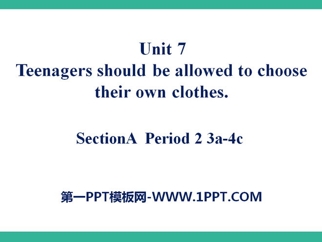 图片[1]-《Teenagers should be allowed to choose their own clothes》PPT课件21-第一PPT