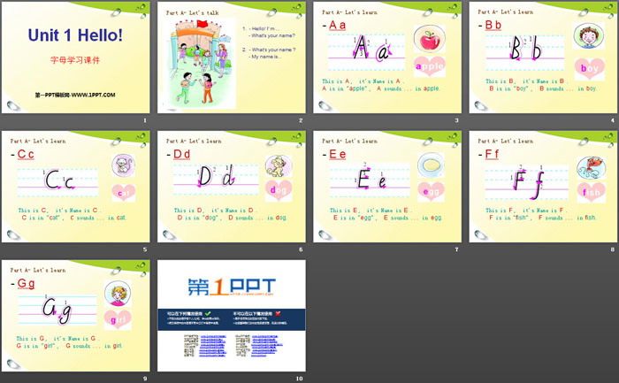 图片[2]-《Hello!》PPT教学课件-第一PPT