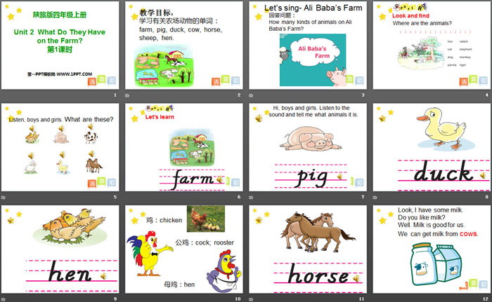 图片[2]-《What Do They Have on the Farm?》PPT-第一PPT