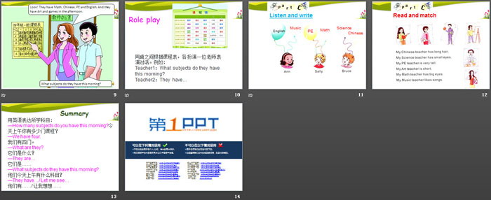 图片[3]-《What Subjects Do They Have This Morning?》PPT课件-第一PPT