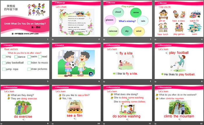 图片[2]-《What Do You Do on Saturday?》PPT-第一PPT