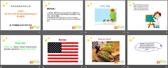 图片[2]-《My Favorite Food Is Hamburgers》PPT课件下载-第一PPT
