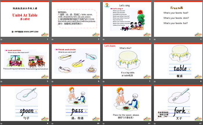 图片[2]-《At Table》PPT-第一PPT