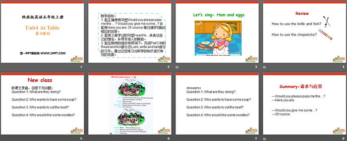 图片[2]-《At Table》PPT下载-第一PPT