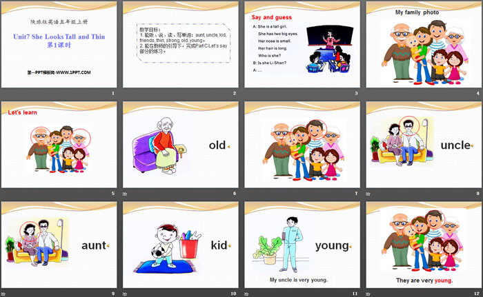 图片[2]-《She Looks Tall and Thin》PPT-第一PPT