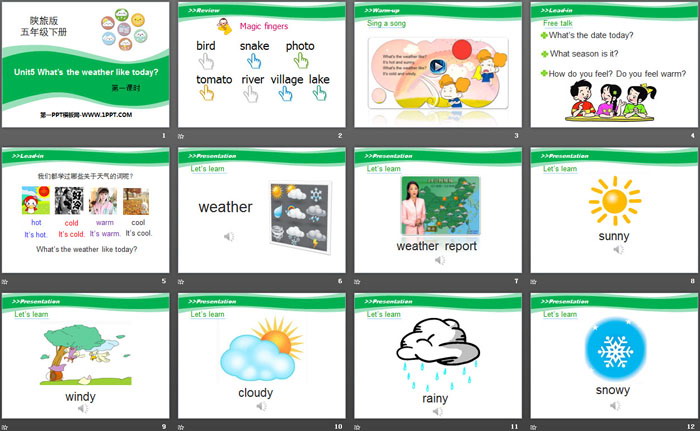 图片[2]-《What’s the Weather like Today?》PPT-第一PPT