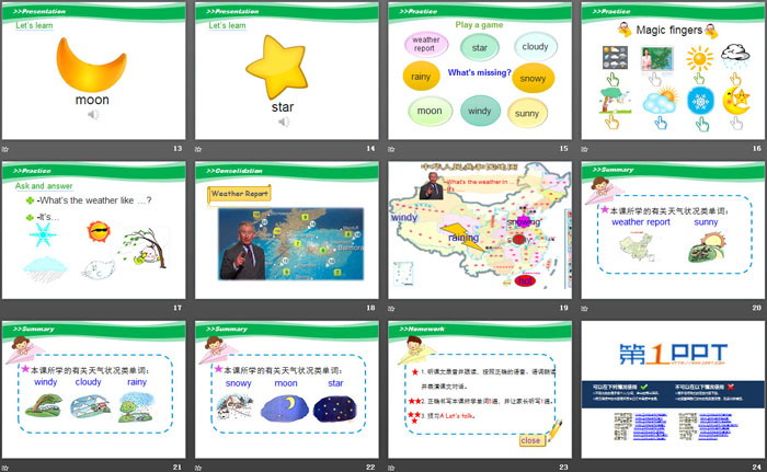 图片[3]-《What’s the Weather like Today?》PPT-第一PPT