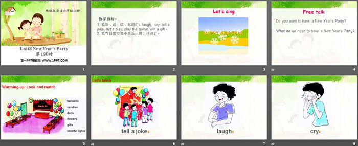 图片[2]-《New Year’s Party》PPT-第一PPT
