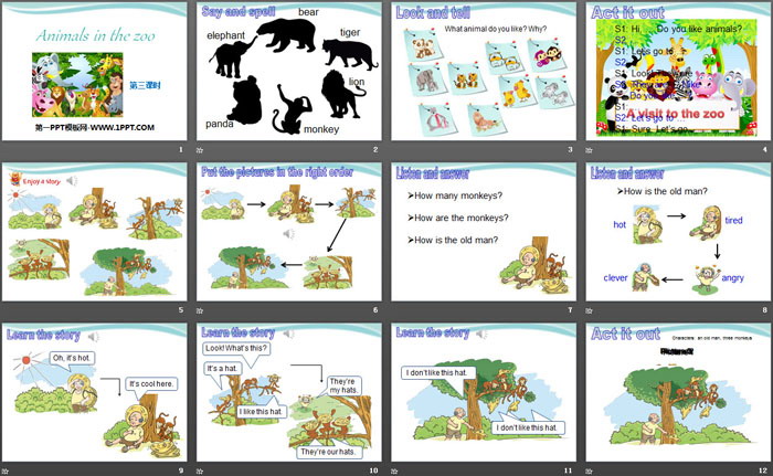 图片[2]-《Animals in the zoo》PPT下载-第一PPT
