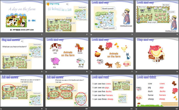 图片[2]-《A day on the farm》PPT-第一PPT