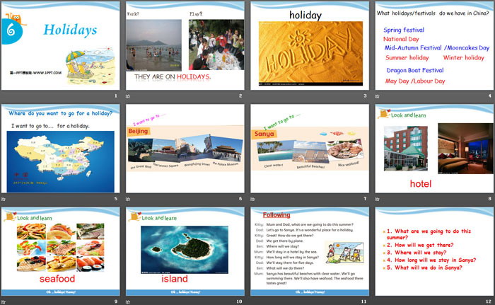 图片[2]-《Holidays》PPT-第一PPT