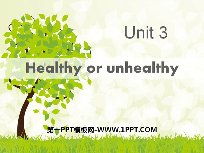 图片[1]-《Healthy or unhealthy》PPT下载-第一PPT