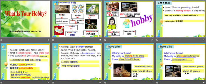 图片[2]-《What’s your hobby?》PPT-第一PPT