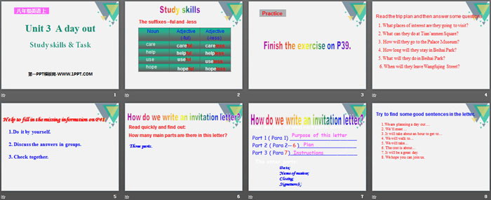 图片[2]-《A day out》study skills-第一PPT