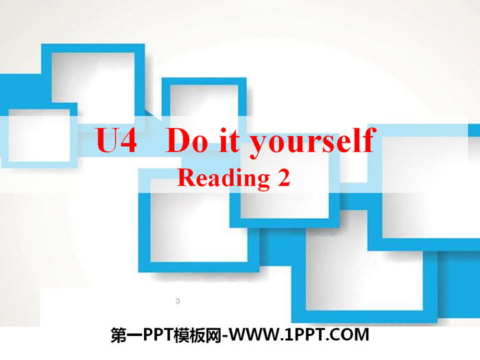 图片[1]-《Do it yourself》ReadingPPT课件-第一PPT
