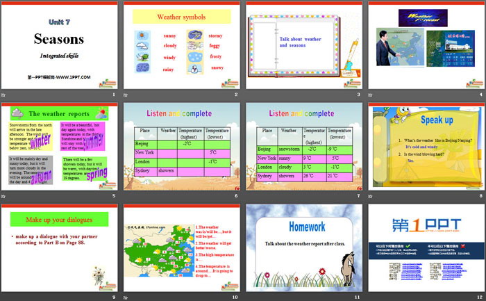 图片[2]-《Seasons》Intergated skillsPPT-第一PPT