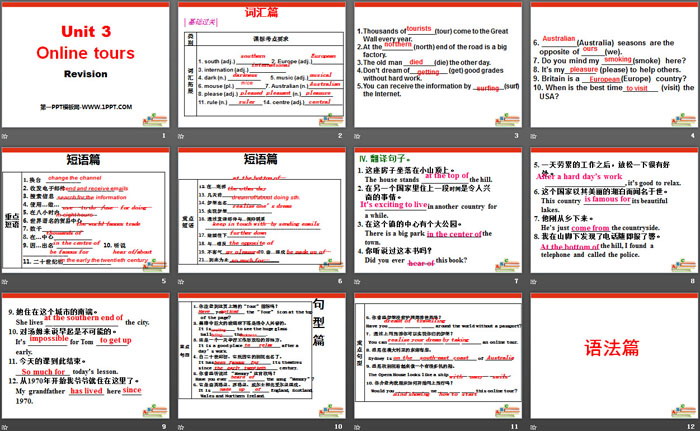图片[2]-《Online tours》RevisionPPT课件-第一PPT