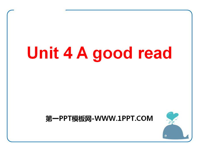 图片[1]-《A good read》PPT-第一PPT
