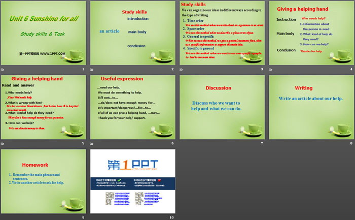 图片[2]-《Sunshine for all》Study skills-第一PPT