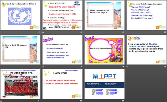 图片[3]-《Intemational charities》Integrated skillsPPT-第一PPT