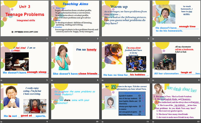 图片[2]-《Teenage problems》Integrated skillsPPT-第一PPT