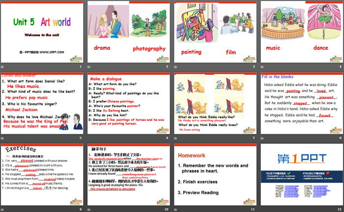 图片[2]-《Art world》Welcome to the unitPPT-第一PPT
