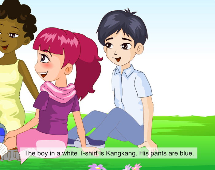 图片[2]-《What color is his hair?》SectionC Flash动画下载-第一PPT