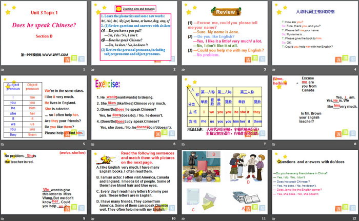 图片[2]-《Does he speak Chinese?》SectionD PPT-第一PPT