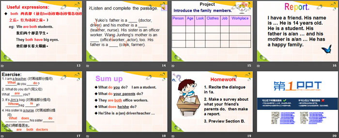 图片[3]-《What does your mother do?》SectionA PPT-第一PPT