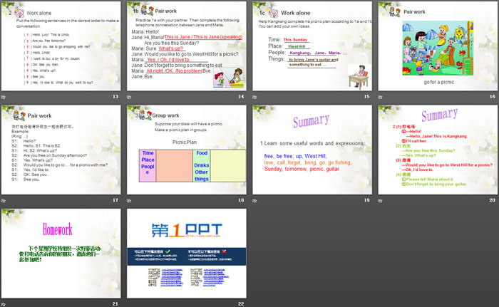 图片[3]-《Would you like to go for a picnic?》SectionA PPT-第一PPT