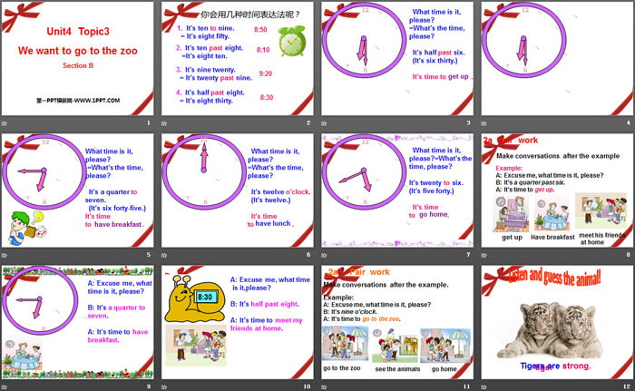 图片[2]-《What time is it now?》SectionB PPT-第一PPT