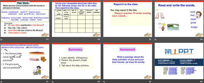 图片[3]-《I usually come to school by subway》SectionC PPT-第一PPT