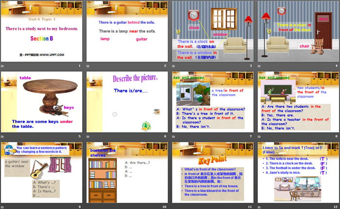 图片[2]-《There is a study next to my bedroom》SectionB PPT-第一PPT
