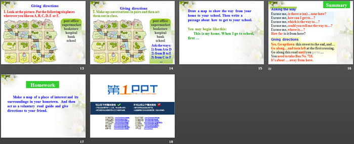 图片[3]-《Which is the way to the hospital?》SectionD PPT-第一PPT