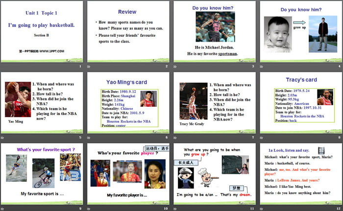 图片[2]-《I’m going to play basketball》SectionB PPT-第一PPT
